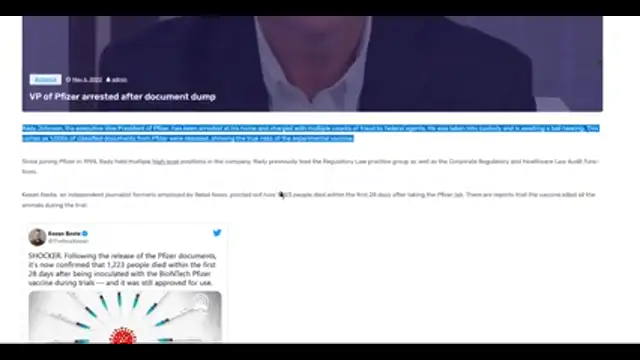 Vice President of Pfizer Has Been Arrested