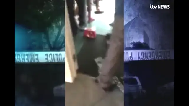 NZ Linwood Mosque aftermath - geezer steps on discarded weapon!