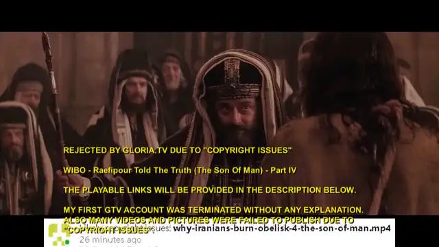 REJECTED BY GLORIATV: RAEFIPOUR TOLD THE TRUTH (THE SON OF MAN) - PART IV