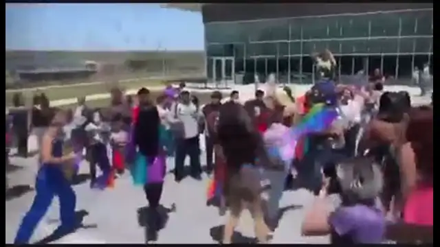 Pride Show At A School In Austin Texas