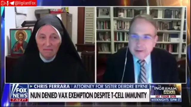 Sister Dierdre Byrne a Doctor With Natural Immunity Is Suing Washington DC For Denying Religious Exemptio