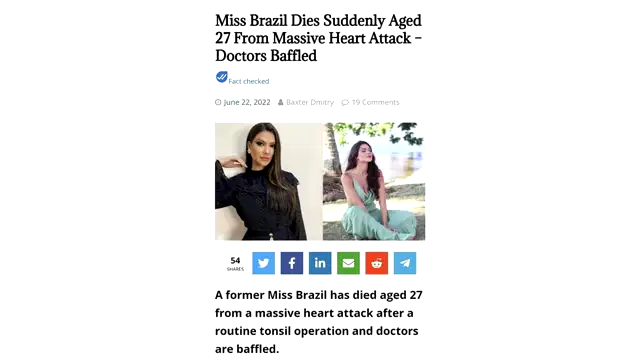 miss brazil dies of heart attack
