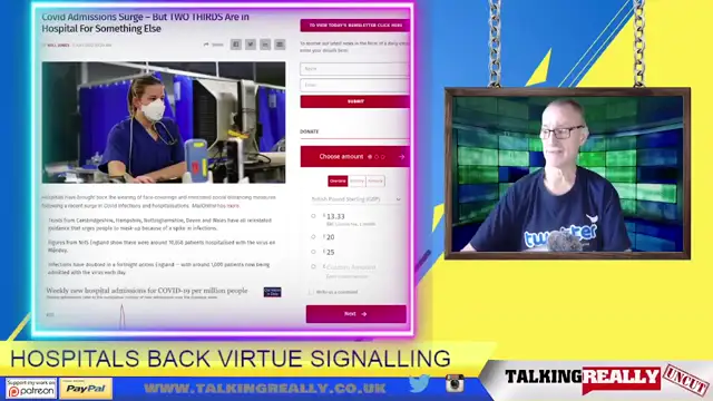 NHS / Hospitals return to virtue signalling masks