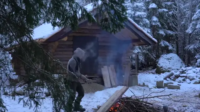 This guy Spent 3 Years Alone Building A Log Cabin