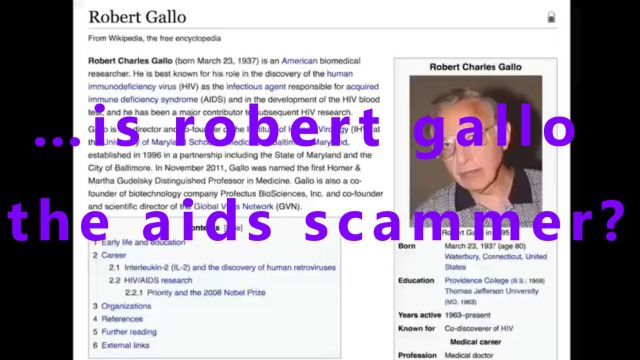…is robert gallo the aids scammer?