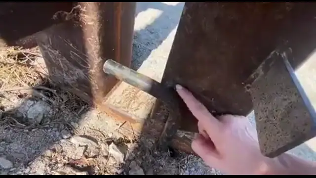 gates welded open