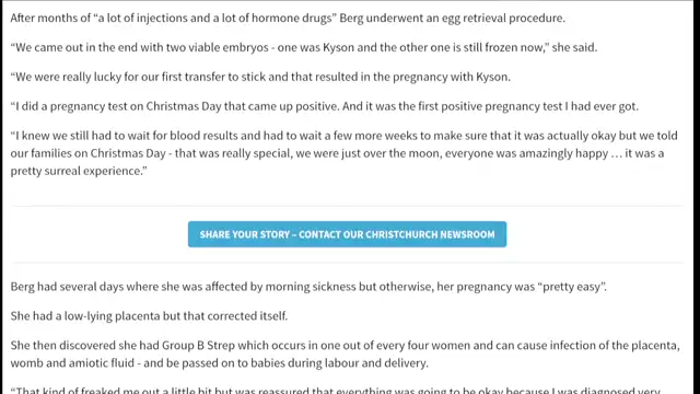 Kyson Berg-Hilton Tragic Death Age Two Hours