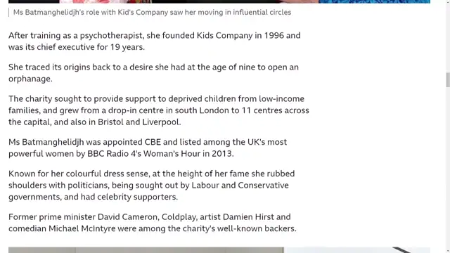 Camila Batmanghelidjh - Dead at 61