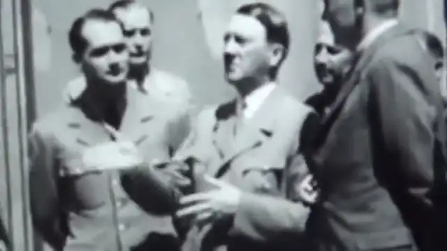 Hermann Göring Göering near Adolf Hitler secret mason freemason masonic hidden hand gesture symbol