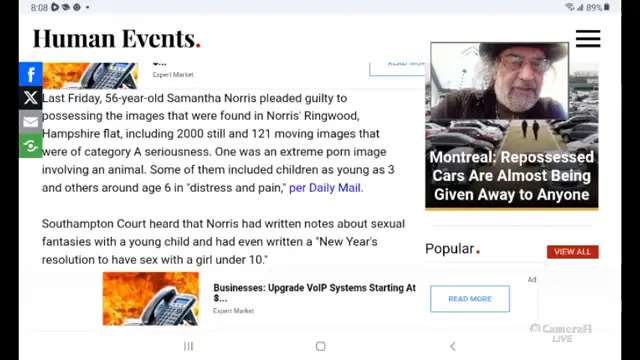 Samantha Norris Charged For Child Porn Pics.  👮‍♂️🚔👨‍⚖️🤬👿🔒⏸