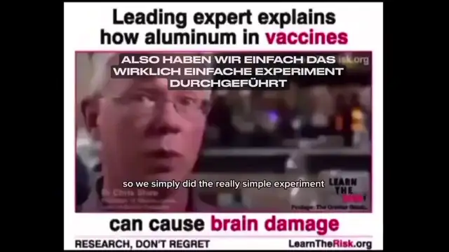 Aluminium in Vaccine probably causes parkinsons, alzheimers etc etc ....
