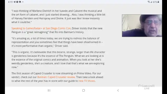 Caped Crusader Has A Gender Swap Penguin.  🤬😤😡😠👿🦇🌃🐧