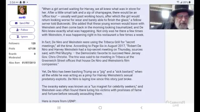 Robert De Niro Is A Sleaze And Hypocrite.  🖕😤😡😠🤬👿