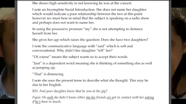 Martins Law & Figen Murray Statement Analysis