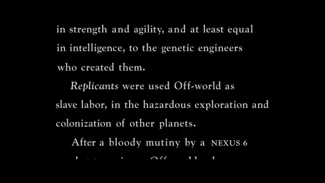 Opening Titles | Blade Runner (1982)