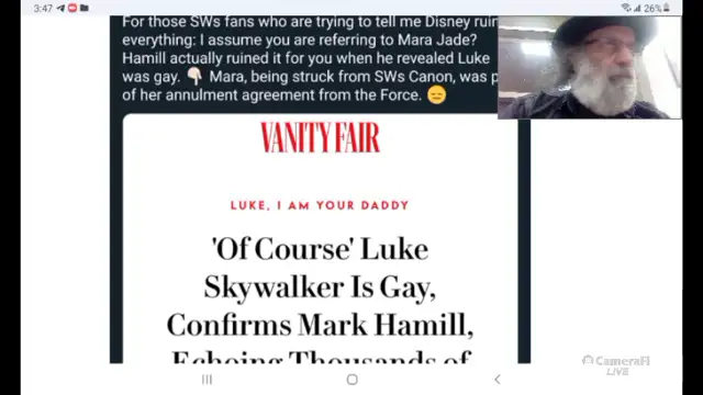 Shatner Dissolves Gay Narrative Of Hamill.  😀😁😂🤣🤪😈🚀👨‍🚀