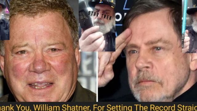 Shatner Dissolves Gay Narrative Of Hamill.  😀😁😂🤣🤪😈🚀👨‍🚀