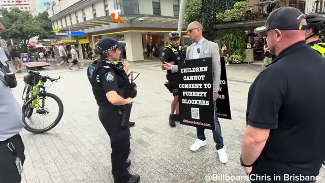 Billboard Chris - No, officer, I will not move-