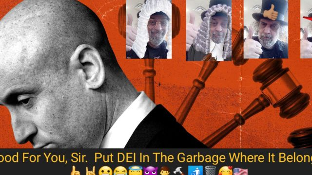 Stephen Miller Removing DEI.  👍🤘😀😂😇😈👨‍⚖️🔨🚮🗑🥰🇺🇸