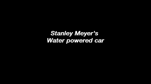 Stanley Myers Water Powered Car Was Too Inefficient(A Hoax)