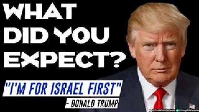 Trump is a Jewish President forwarding the Jewish World Order Greater Israel dictatorship