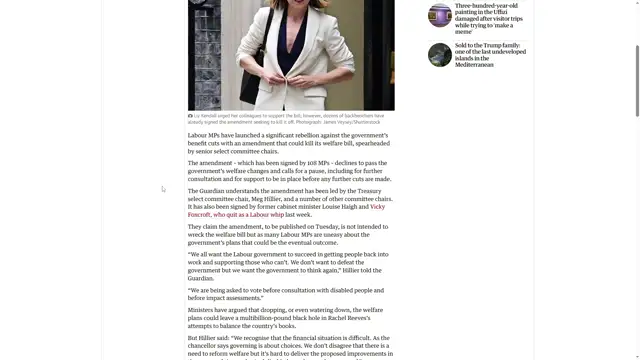 Parliament amendments could kill the disability benefits cuts bill