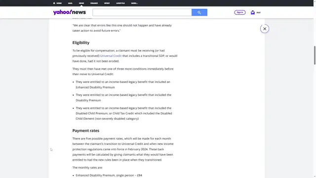 DWP owe backpay for errors made