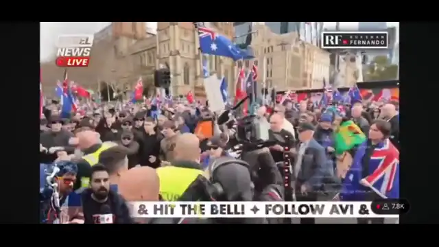 Avi Yemini & the Jewish controlled neo Nazis go at it all staged Australian immigration fake protest