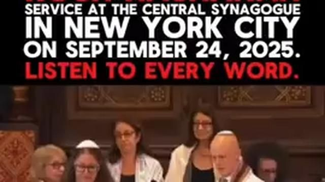 Rosh Hashanah NYC Central Synagogue. WTF?