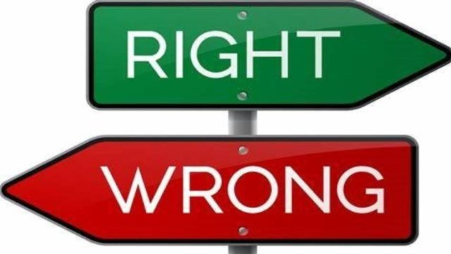 Right and Wrong and Confusion Between Them