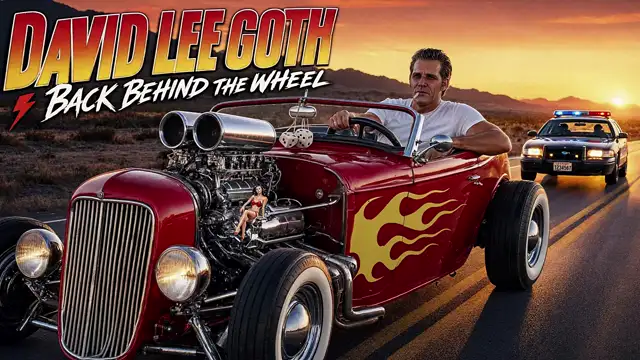 DAVID LEE GOTH BACK BEHIND THE WHEEL