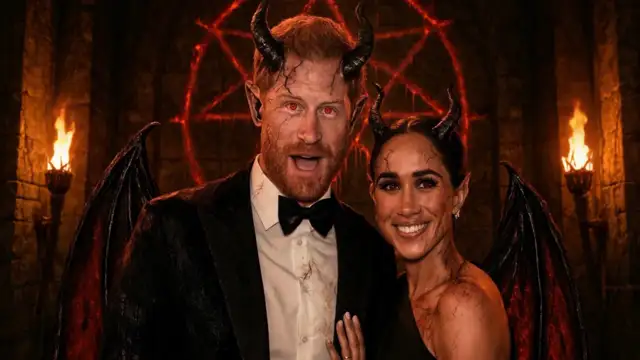 SATANIC ROYAL FAMILY KING HARRY AND QUEEN MEGHAN RETURN