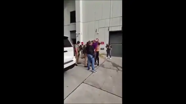 Staged Actors of Jewish Controlled Andrew Tate outside Miami detention center in protest Theater