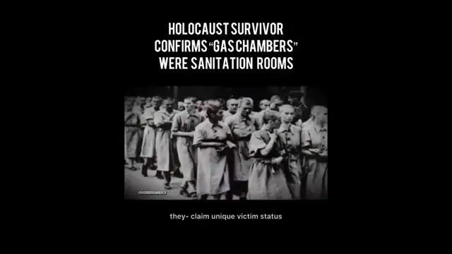 Holocaust survivor confirms gas chambers were sanitation rooms