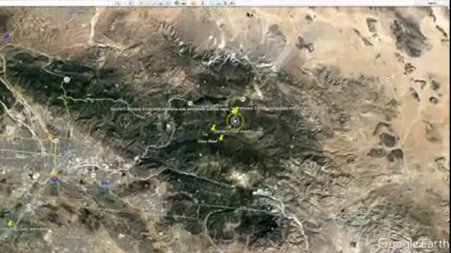 Christopher Dorner (PSYCHO COP) - Route and locations from Google Earth